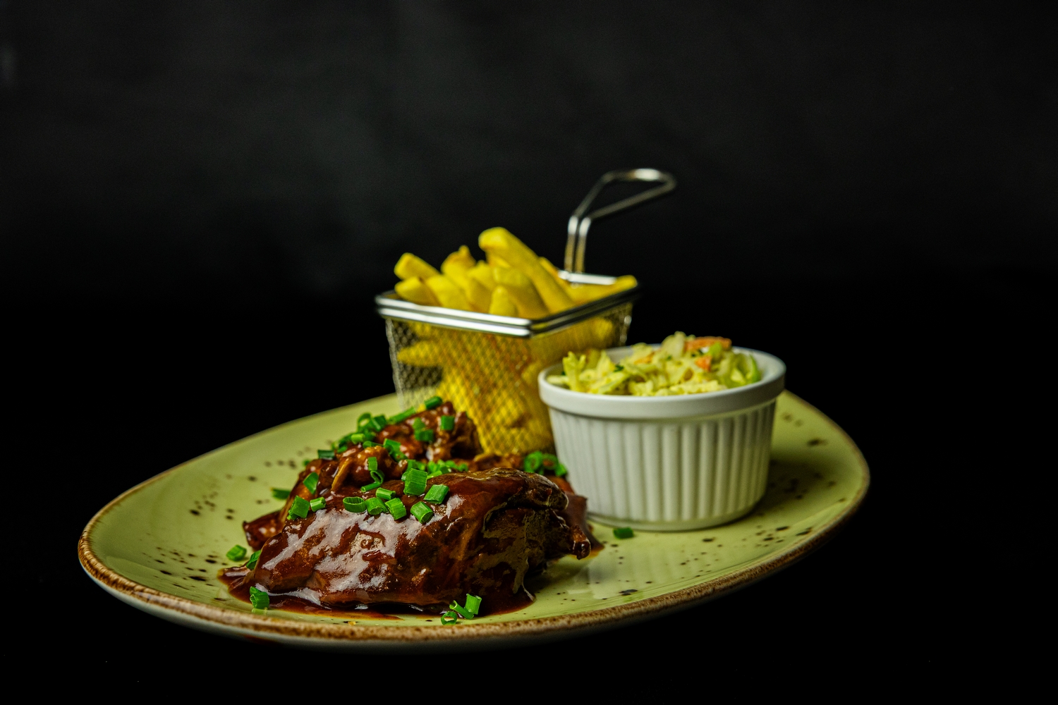 Żeberka z dodatkami